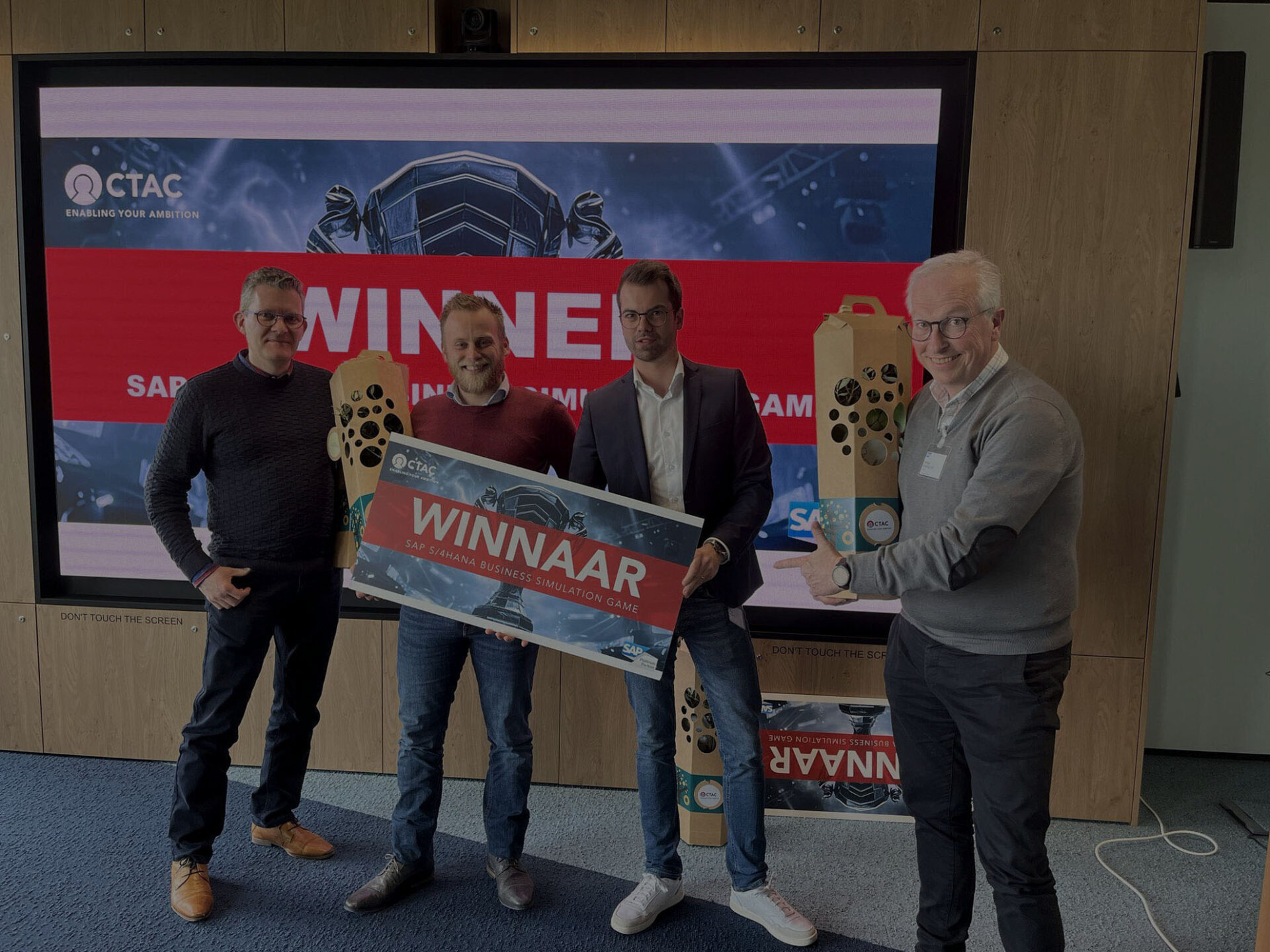 SIM game winnaars SAP Brussel
